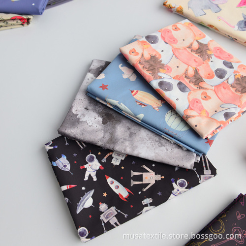 100% Cotton Poplin Woven Fabric Printed Floral Cloth